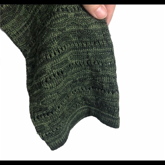 Studio works women’s green knit cardigan medium - Picture 4 of 9